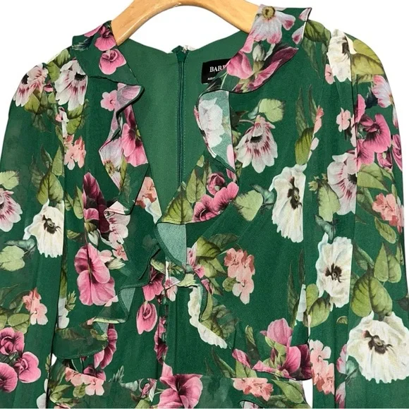 green floral boho dress Manoella Floral Maxi Dress in Green main image 1